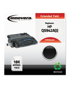 IVR5942AJ REMANUFACTURED Q5942A (42AJ) EXTENDED-YIELD TONER, 18000 PAGE-YIELD, BLACK