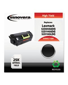 IVRMS710M REMANUFACTURED 52D0HA0 (MS710M) HIGH-YIELD MICR TONER, 25000 PAGE-YIELD, BLACK