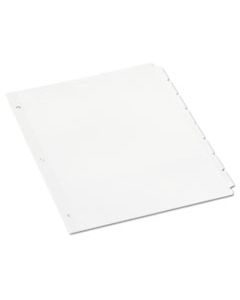 UNV20845 SELF-TAB INDEX DIVIDERS, 8-TAB, 11 X 8.5, WHITE, 24 SETS