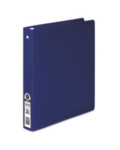 ACC39712 ACCOHIDE POLY ROUND RING BINDER, 3 RINGS, 1" CAPACITY, 11 X 8.5, DARK BLUE