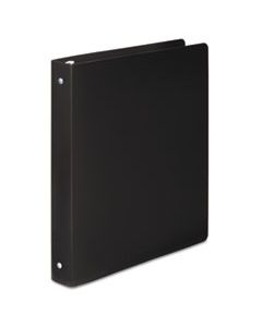 ACC39711 ACCOHIDE POLY ROUND RING BINDER, 3 RINGS, 1" CAPACITY, 11 X 8.5, BLACK