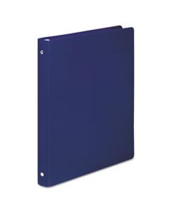 ACC39702 ACCOHIDE POLY ROUND RING BINDER, 3 RINGS, 0.5" CAPACITY, 11 X 8.5, DARK BLUE