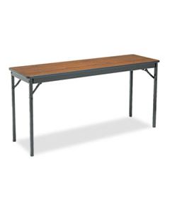 BRKCL1860WA SPECIAL SIZE FOLDING TABLE, RECTANGULAR, 60W X 18D X 30H, WALNUT/BLACK
