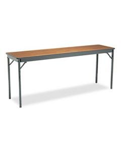 BRKCL1872WA SPECIAL SIZE FOLDING TABLE, RECTANGULAR, 72W X 18D X 30H, WALNUT/BLACK