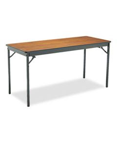 BRKCL2460WA SPECIAL SIZE FOLDING TABLE, RECTANGULAR, 60W X 24D X 30H, WALNUT/BLACK