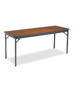 BRKCL2472WA SPECIAL SIZE FOLDING TABLE, RECTANGULAR, 72W X 24D X 30H, WALNUT/BLACK