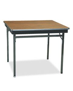 BRKCL36WA SPECIAL SIZE FOLDING TABLE, SQUARE, 36W X 36D X 30H, WALNUT/BLACK