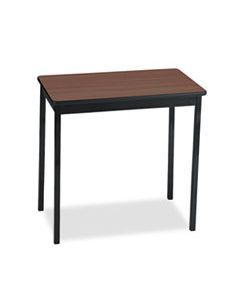 BRKUT183030WA UTILITY TABLE, RECTANGULAR, 30W X 18D X 30H, WALNUT/BLACK