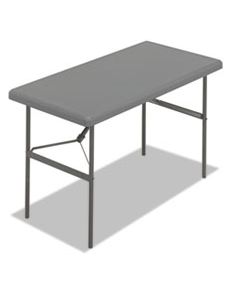 ICE65207 INDESTRUCTABLES TOO 1200 SERIES FOLDING TABLE, 48W X 24D X 29H, CHARCOAL