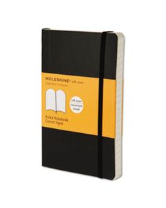 HBGMS710 CLASSIC SOFTCOVER NOTEBOOK, NARROW RULE, BLACK COVER, 5.5 X 3.5, 192 SHEETS