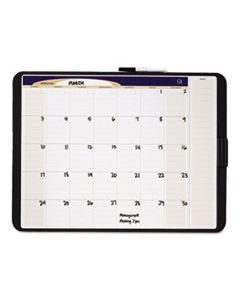 QRTCT2317 TACK & WRITE MONTHLY CALENDAR BOARD, 23 X 17, WHITE SURFACE, BLACK FRAME