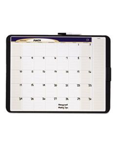 QRTCT1711 TACK & WRITE MONTHLY CALENDAR BOARD, 17 X 11, WHITE SURFACE, BLACK FRAME