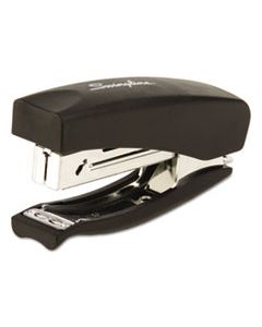 SWI09901 SOFT GRIP HALF STRIP HAND STAPLER, 20-SHEET CAPACITY, BLACK