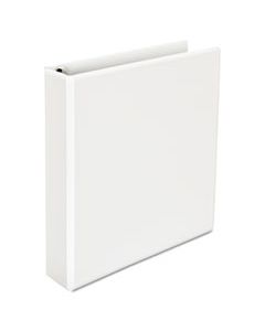 UNV30770 DELUXE EASY-TO-OPEN ROUND-RING VIEW BINDER, 3 RINGS, 1.5" CAPACITY, 11 X 8.5, WHITE