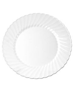 WNARSCW61512W CLASSICWARE PLASTIC PLATES, 6" DIA. WHITE, 12/BAG, 15 BAG/CARTON