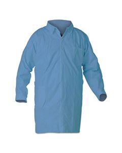 KCC12886 A65 FLAME RESISTANT LAB COATS, 5X-LARGE, BLUE, 25/CARTON