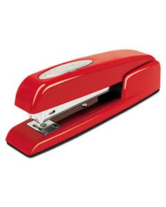 SWI74736 747 BUSINESS FULL STRIP DESK STAPLER, 25-SHEET CAPACITY, RIO RED