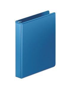 WLJ385147462 HEAVY-DUTY D-RING VIEW BINDER WITH EXTRA-DURABLE HINGE, 3 RINGS, 1" CAPACITY, 11 X 8.5, PC BLUE