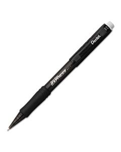 PENQE417A TWIST-ERASE EXPRESS MECHANICAL PENCIL, 0.7 MM, HB (#2.5), BLACK LEAD, BLACK BARREL, DOZEN