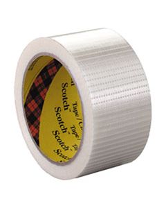 MMM8959 BI-DIRECTIONAL FILAMENT TAPE, 3" CORE, 50 MM X 50 M, CLEAR