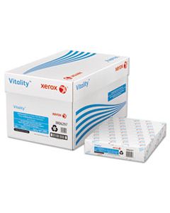 XER3R06297 VITALITY 30% RECYCLED PRINT PAPER, 92 BRIGHT, 3-HOLE, 20LB, 8.5 X 11, WHITE, 500/REAM
