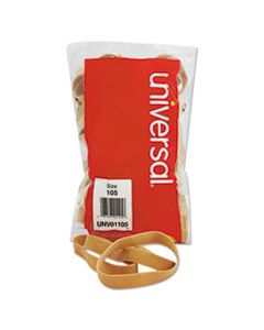 UNV01105 RUBBER BANDS, SIZE 105, 0.06" GAUGE, BEIGE, 1 LB BOX, 55/PACK