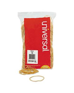 UNV00119 RUBBER BANDS, SIZE 19, 0.04" GAUGE, BEIGE, 1 LB BOX, 1,240/PACK