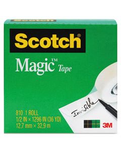 MMM810341296 MAGIC TAPE REFILL, 1" CORE, 0.75" X 36 YDS, CLEAR