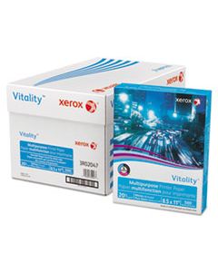 XER3R02047RM VITALITY MULTIPURPOSE PRINT PAPER, 92 BRIGHT, 20LB, 8.5 X 11, WHITE, 500/REAM