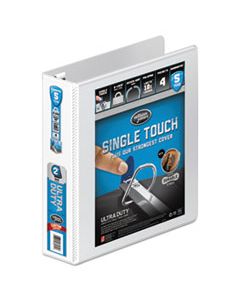WLJ86620 ULTRA DUTY D-RING VIEW BINDER WITH EXTRA-DURABLE HINGE, 3 RINGS, 2" CAPACITY, 11 X 8.5, WHITE