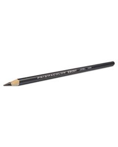 SAN14420 EBONY SKETCHING PENCIL, 4 MM, 2B (#1), JET BLACK LEAD, BLACK MATTE BARREL, DOZEN