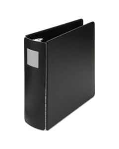 WLJ34449NLH CASEBOUND ROUND RING BINDER, 3 RINGS, 3" CAPACITY, 8.5 X 11, BLACK