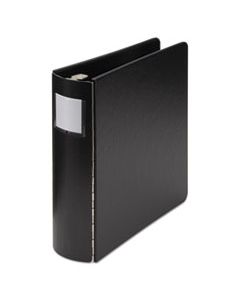 WLJ34444L CASEBOUND ROUND RING BINDER, 3 RINGS, 2" CAPACITY, 8.5 X 11, BLACK