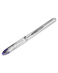 SAN69025 VISION ELITE STICK ROLLER BALL PEN, BOLD 0.8MM, PURPLE INK, WHITE/PURPLE BARREL