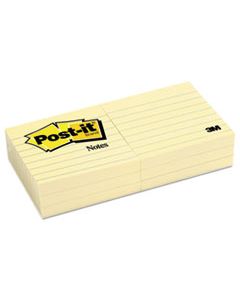 MMM6306PK ORIGINAL PADS IN CANARY YELLOW, 3 X 3, LINED, 100-SHEET, 6/PACK
