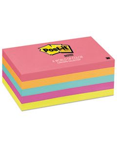 MMM6555PK ORIGINAL PADS IN CAPE TOWN COLORS, 3 X 5, 100-SHEET, 5/PACK