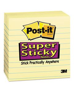 MMM6756SSCY CANARY YELLOW PADS, LINED, 4 X 4, 90-SHEET, 6/PACK