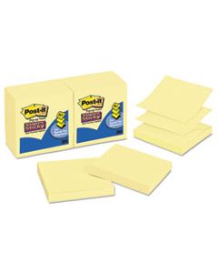 MMMR33012SSCY POP-UP 3 X 3 NOTE REFILL, CANARY YELLOW, 90 NOTES/PAD, 12 PADS/PACK