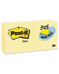 MMM65524VADB ORIGINAL PADS IN CANARY YELLOW, 3 X 5, 90-SHEET, 24/PACK