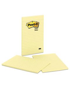 MMM663YW ORIGINAL PADS IN CANARY YELLOW, LINED, 5 X 8, 50-SHEET, 2/PACK