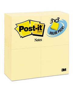 MMM65424VADB ORIGINAL PADS IN CANARY YELLOW, 3 X 3, 90-SHEET, 24/PACK