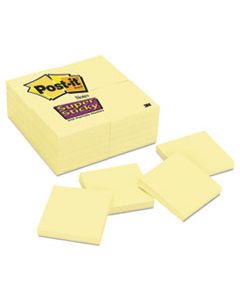 MMM65424SSCY CANARY YELLOW NOTE PADS, 3 X 3, 90-SHEET, 24/PACK