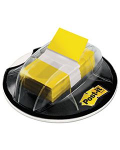 MMM680HVYW PAGE FLAGS IN DESK GRIP DISPENSER, 1 X 1 3/4, YELLOW, 200/DISPENSER