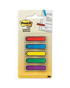 MMM684ARR1 ARROW 1/2" PAGE FLAGS, BLUE/GREEN/PURPLE/RED/YELLOW, 20/COLOR, 100/PACK