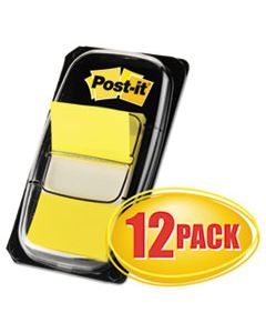 MMM680YW12 MARKING PAGE FLAGS IN DISPENSERS, YELLOW, 12 50-FLAG DISPENSERS/BOX