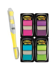 MMM680PPBGVA PAGE FLAG VALUE PACK, ASSORTED COLORS, 200 FLAGS & HIGHLIGHTER W/50 FLAGS