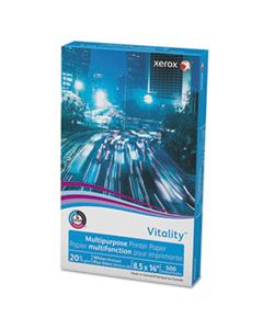 XER3R02051 VITALITY MULTIPURPOSE PRINT PAPER, 92 BRIGHT, 20LB, 8.5 X 14, WHITE, 500/REAM