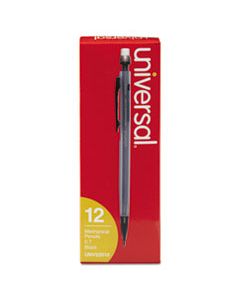 UNV22010 MECHANICAL PENCIL, 0.7 MM, HB (#2.5), BLACK LEAD, SMOKE BARREL, DOZEN