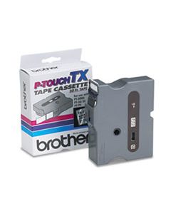 BRTTX1511 TX TAPE CARTRIDGE FOR PT-8000, PT-PC, PT-30/35, 1" X 50 FT, BLACK ON CLEAR