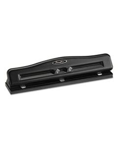 SWI74020 11-SHEET COMMERCIAL ADJUSTABLE THREE-HOLE PUNCH, 9/32" HOLES, BLACK